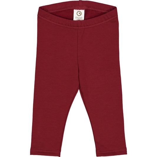 Müsli by green cotton Baby Sweat Leggings – Cabernet