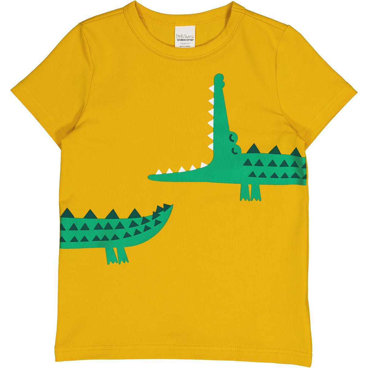 Fred's World by green cotton Kinder T-Shirt Croco – Yellow und weitere Kinder T-Shirt bei kippie.shop