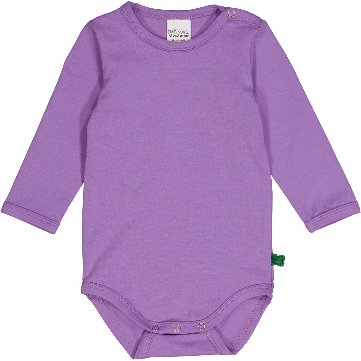 Fred's World by green cotton Langarm-Body – Deep Lavender und weitere Baby Body bei kippie.shop