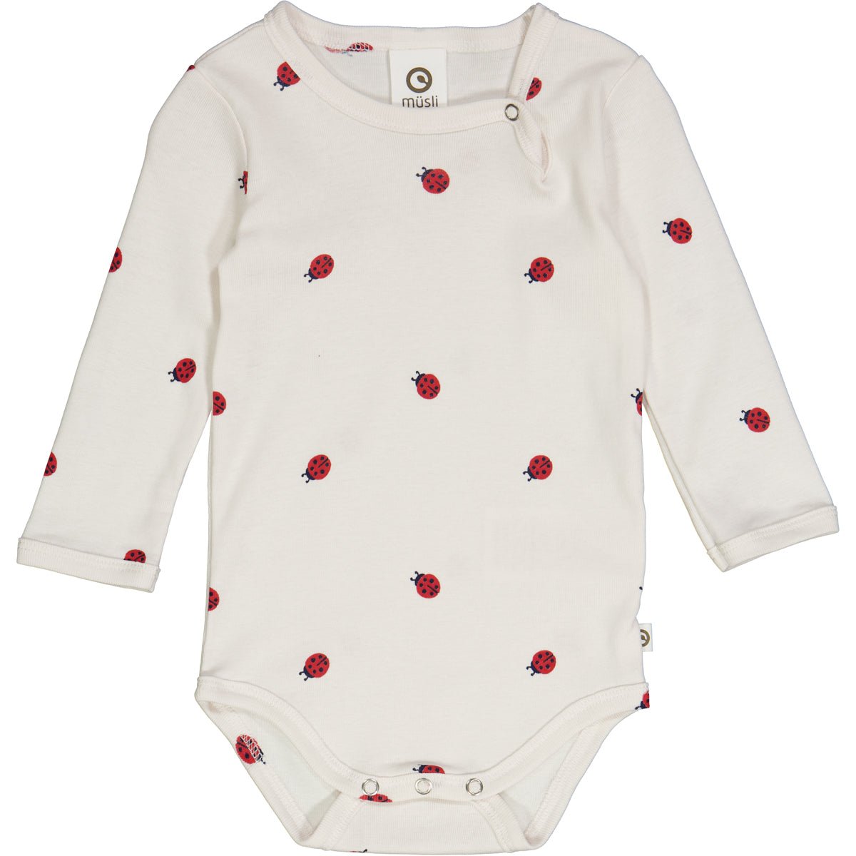 Müsli by green cotton Langarm-Body – Ladybug und weitere Baby Body bei kippie.shop