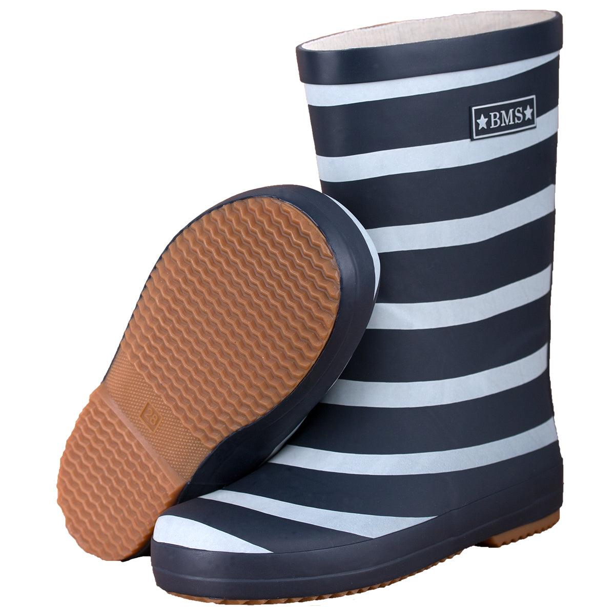 BMS Gummistiefel aus Naturkautschuk – Gestreift und weitere Kinderschuhe bei kippie.shop