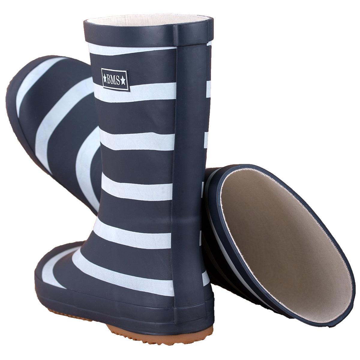 BMS Gummistiefel aus Naturkautschuk – Gestreift und weitere Kinderschuhe bei kippie.shop