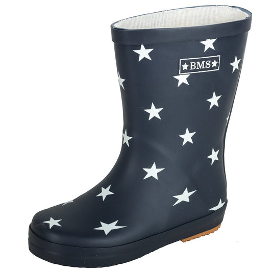 BMS Gummistiefel aus Naturkautschuk – Marine mit Sternen und weitere Kinderschuhe bei kippie.shop