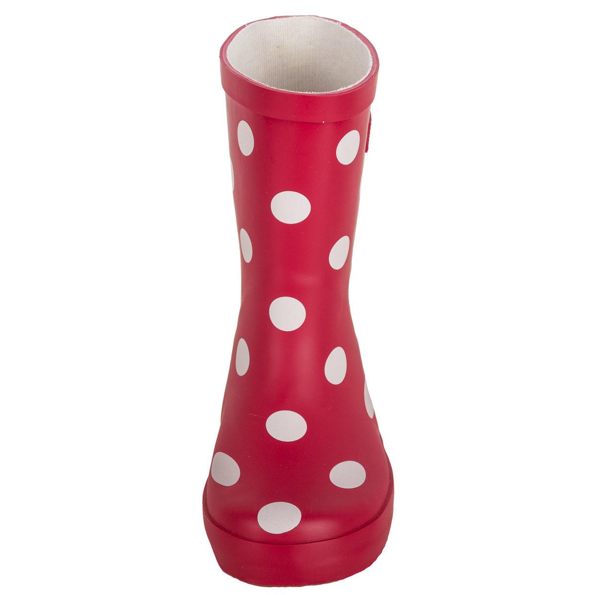 BMS Gummistiefel aus Naturkautschuk – Rot mit Punkten und weitere Kinderschuhe bei kippie.shop