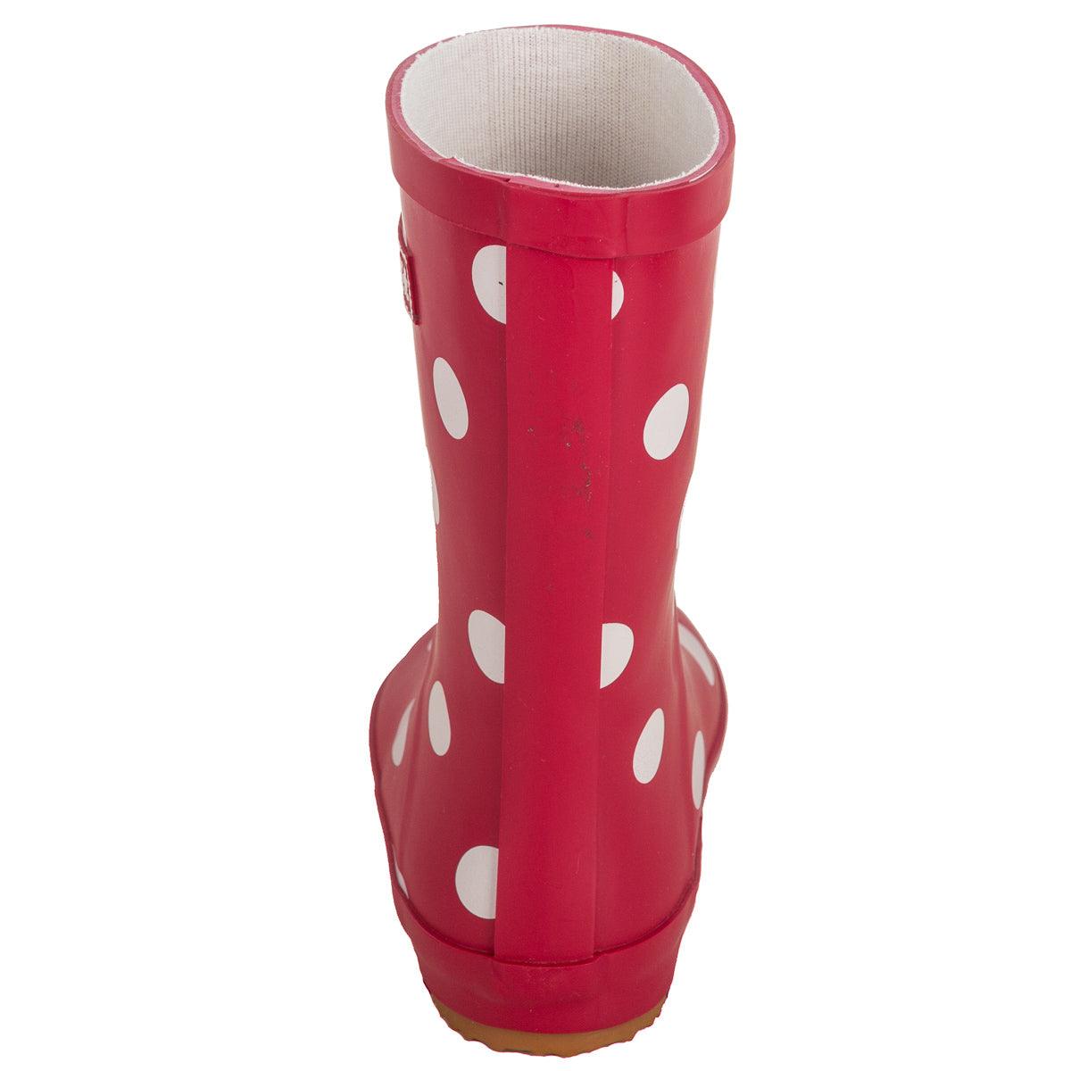 BMS Gummistiefel aus Naturkautschuk – Rot mit Punkten und weitere Kinderschuhe bei kippie.shop