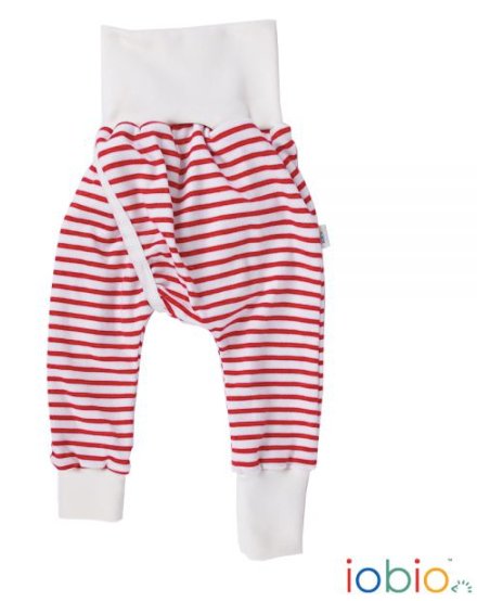 iobio PoPoLiNi Baby Windelfrei-Hose – Rot/Weiß, gestreift und weitere Windelfreihose bei kippie.shop