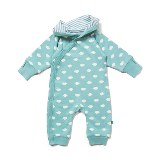 Little Green Radicals Overall mit Wolken – Hellblau und weitere Baby Overall bei kippie.shop