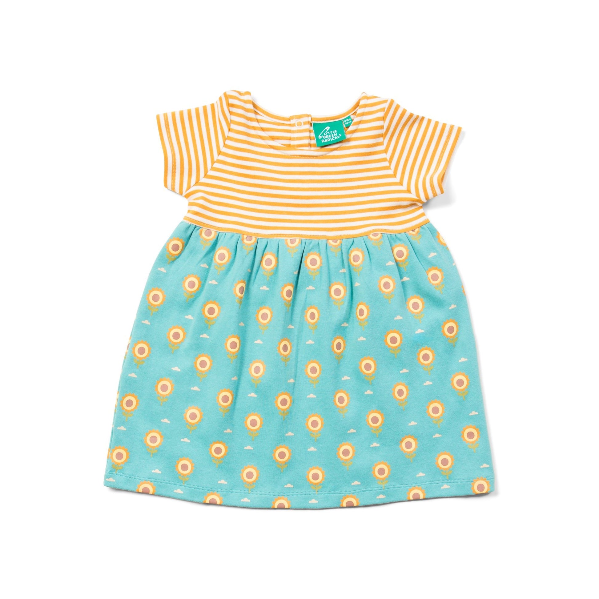 Little Green Radicals Sommerkleid "Easy Peasy" – Sonnenblumen und weitere Kleid bei kippie.shop