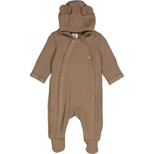 Müsli by green cotton Baby Overall mit Füßen – Walnuss und weitere Baby Overall bei kippie.shop