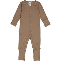 Müsli by green cotton Baby Strampler – Walnuss