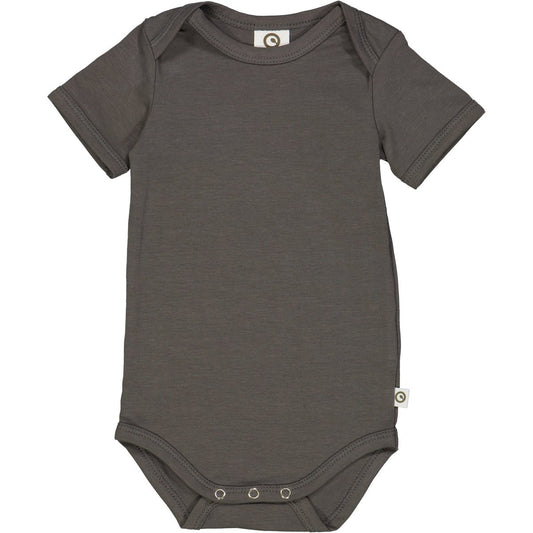 Müsli by green cotton Kurzarm-Body – Tower Grey und weitere Baby Body bei kippie.shop