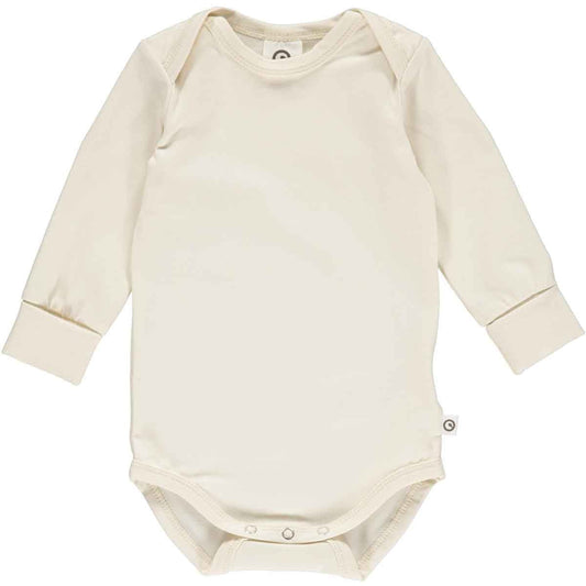 Müsli by green cotton Langarm-Body – Buttercream und weitere Baby Body bei kippie.shop