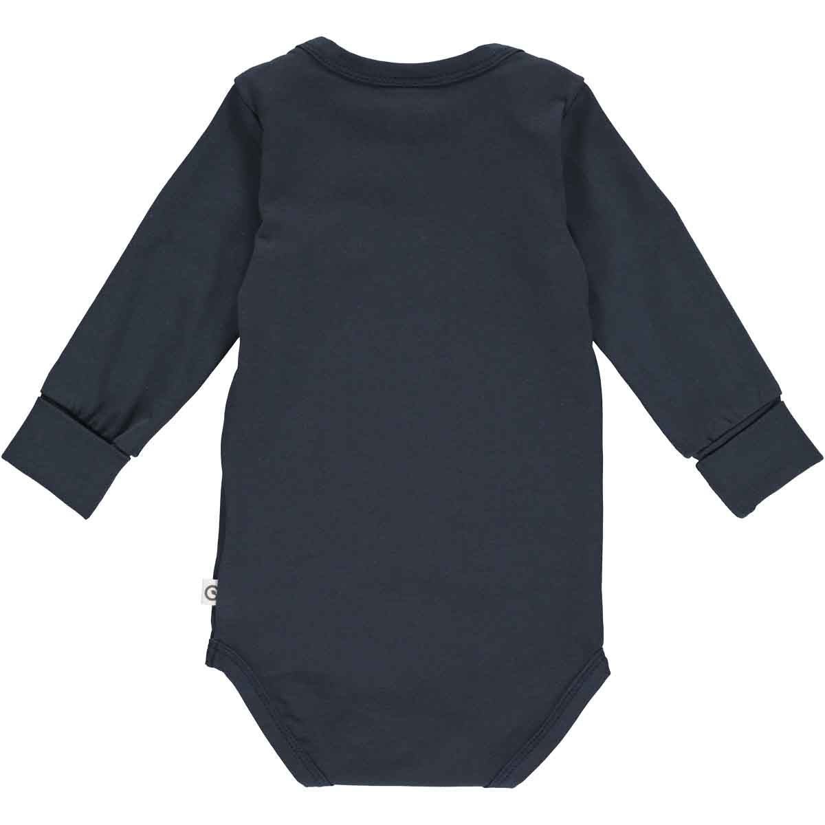 Müsli by green cotton Langarm-Body – Night Blue und weitere Baby Body bei kippie.shop