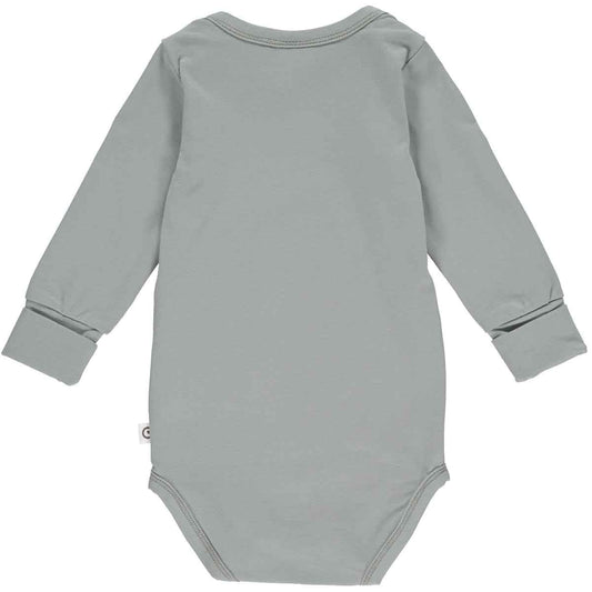 Müsli by green cotton Langarm-Body – Spa Green und weitere Baby Body bei kippie.shop