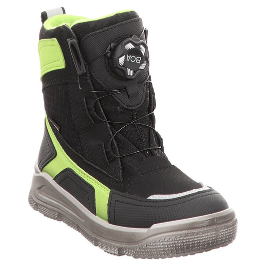 Superfit Winterstiefel Mars – Schwarz/Grün und weitere Kinderschuhe bei kippie.shop